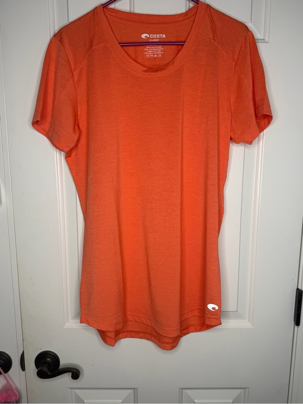 Costa Women's Bright Orange Short Sleeve Performance Tee